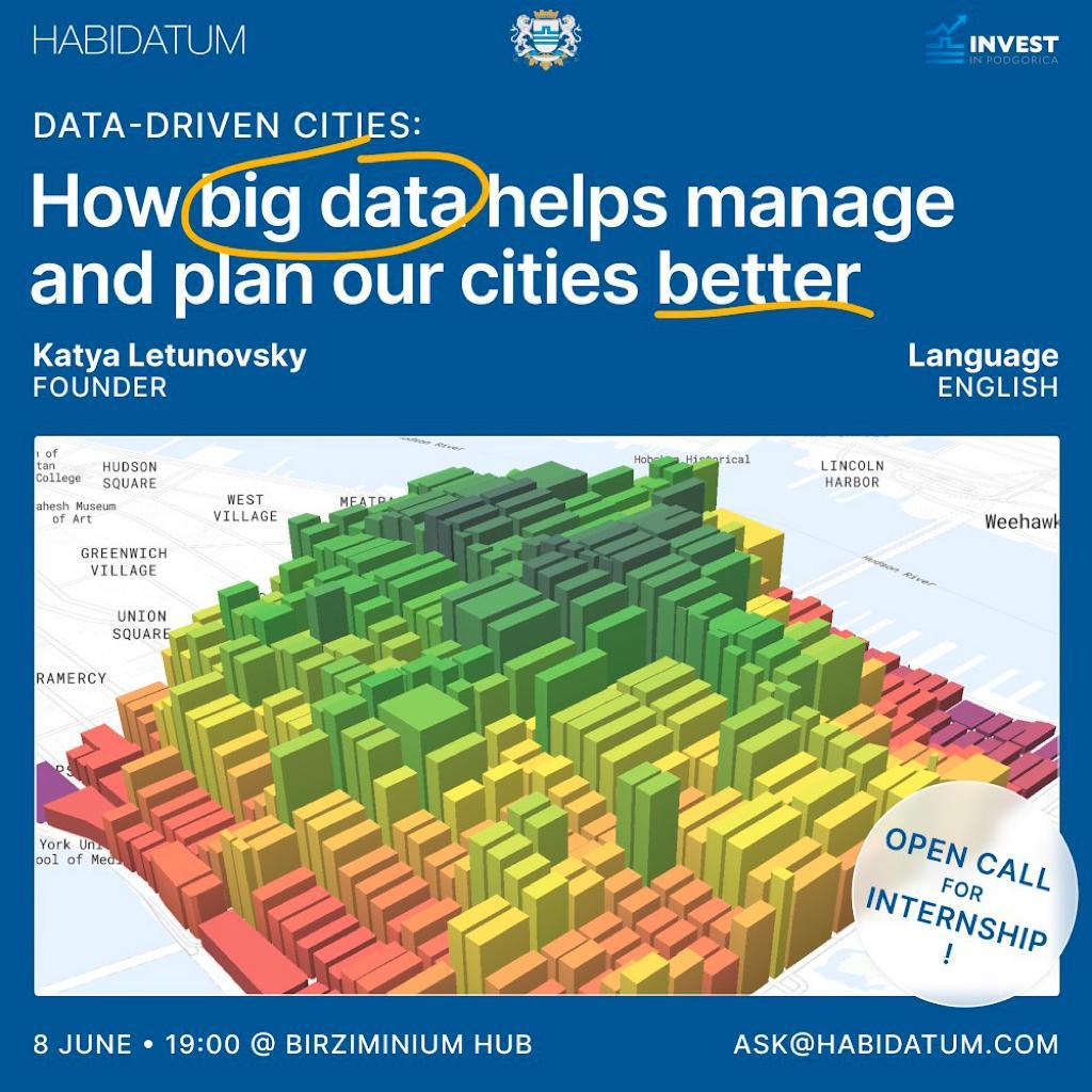 Read more about the article INVITATION TO PARTICIPATE IN THE FREE WORKSHOP “DATA-DRIVEN CITIES: HOW BIG DATA HELPS MANAGE AND PLAN OUR CITIES BETTER”
